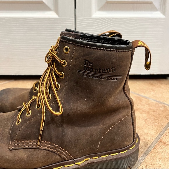 1460 Doc Martens Crazy Horse Leather Lace Up Boots - Picture 5 of 9